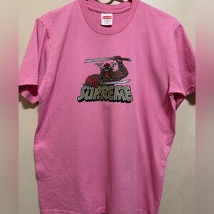 SUPREME Pink Samurai Graphic Tee